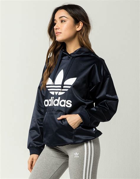 adidas hoodie dames donkerblauw|Women's adidas Hoodies & Sweatshirts .